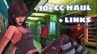 70+ CC grunge haul with links | The Sims 4