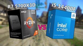 Ryzen 7 5700X3D vs Core i5 14400F