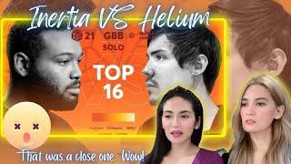 Our reaction to Inertia VS Helium Grand Beatbox Battle 2021 World League: round 16