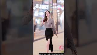 Popular Street fashion outfit style #Chinesegirl #streetfashion #tiktokgirls#streetstyle#short