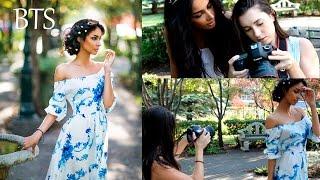 Natural Light Portrait Photoshoot, BTS, Romantic and Feminine