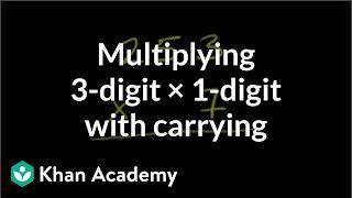 Multiplying: 3 digits times 1 digit (with carrying) | Arithmetic | Khan Academy