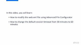 Access Manager Advanced File Configurator: Modifying Session Timeout