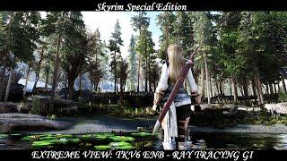 Skyrim SE - Extreme View: TKV6 ENB / Ray Tracing GI /  Mixed Trees / DynDOLOD 3.0