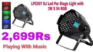 | LPC007 DJ Led Par Stage Light |Connecting with Music| Set and play with Music |