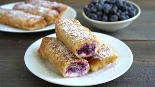 Blueberry Cream Cheese Egg Rolls