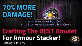 Crafting the BEST Amulet for Armour Stacker! - Path of Exile 3.25 Settlers of Kalguur