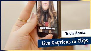 How to use live captions in iOS clips | Apple Accessibility Features