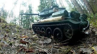 1/16 RC Tank Heng Long T34-85 Soviet Tank,  Off Road Climb Challenge!