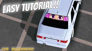 Clean Anime Design For Beginners | Mercedes 190E Design |  Easy Tutorial | Car Parking Multiplayer