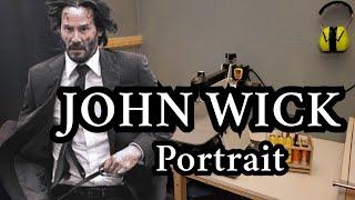John Wick Portrait –  Live Scroll Saw Art!