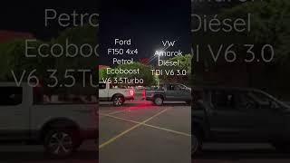 Ford F-150 4x4 V6 3.5 Turbo Vs VW Volkswagen Amarok 3.0 Turbo Diesel