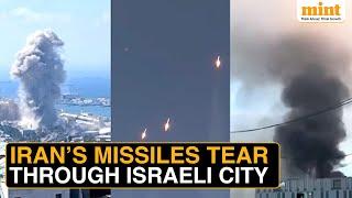 Iran's Powerful Missile Strike Seen On Cam Slamming Into Haifa As They Confirm New Wave Of Strikes