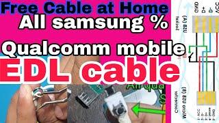 Edl Cable Homemade For Qualcom Samsung ALL Mobiles unlock tool How To Make Edl  Cable Micro