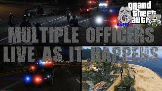 KUFFStv #14 Watch Multiple Police Officers LIVE As It Happens! GTA 5 FiveM KUFFS Police vRP Roleplay