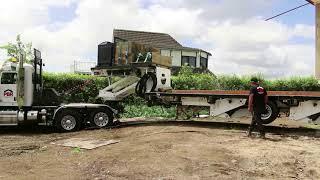 Prestige Building Removals Ltd using their TRT 6 Axle Modular ESS House Trailer - New Zealand