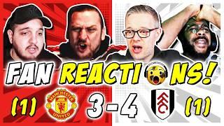 MAN UTD FANS FURIOUS  REACTION TO MAN UTD (3) 1-1 (4) FULHAM | FA CUP FAN REACTIONS