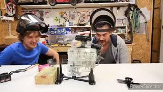 BOOM!!! 55,000rpm VS Plastic Build your own V8 ENGINE PISTON exits BLOCK!!!