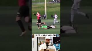 Referee was sick of this slide tackling goalkeeper, a breakdown #soccer #sports #referee #goalkeeper