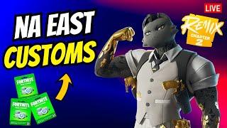 FORTNITE LIVE  NA EAST CUSTOM MATCHMAKING LIVE CUSTOMS! | Day 15