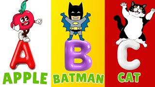 ABC Phonics Song | Alphabet song | ABC Alphabet Animals & Fruit | Best Funny Nursery Rhymes For Kids