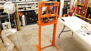 VEVOR Hydraulic H Frame Adjustable Shop Press