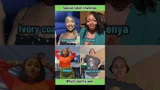Which country has special talent to show?
