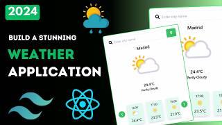 Build a Real-Time Weather App  using React , Tailwind CSS & WeatherAPI Integration | Part 1 : UI