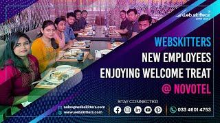 New employees enjoying their treat at Novotel | Webskitters