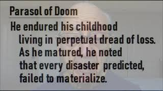 Parasol of Doom a fantasy poem based on a strategy I confess to have considered and even relied on.