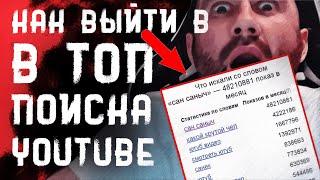 Как подобрать ключевые слова и выйти в топ поиска на YouTube