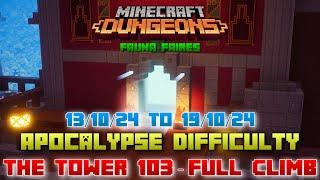 The Tower 103 [Apocalypse] Full Climb, Guide & Strategy, Minecraft Dungeons Fauna Faire