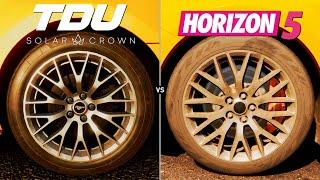 Test Drive Unlimited Solar Crown vs Forza Horizon 5 | Physics and Details Comparison