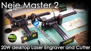 NEJE Master 2 20W desktop Laser Engraver and Cutter