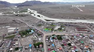 Mongolia 4K - Bayan-Ulgii aimag Ulgii hot (capital) drone