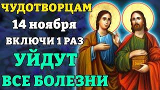 14 ноября ЧУДОТВОРЦАМ ВКЛЮЧИ! УЙДУТ ВСЕ БОЛЕЗНИ! Молитва Чудотворцам Косме и Дамиану. Православие