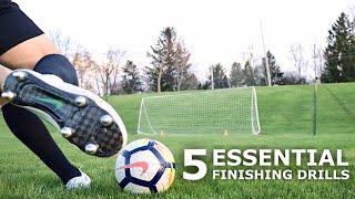 5 Essential Finishing Drills To Become a Clinical Striker | Score More Goals Using These Drills