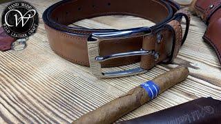 Leather Belt/Ремень поясной/брючный из кожи от #wildleathercraft