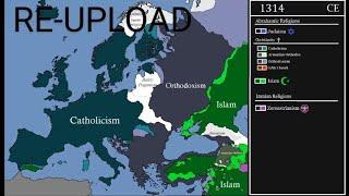 History of Religions in Europe Every Year 600 BCE - 2100 CE // Anthrosapien