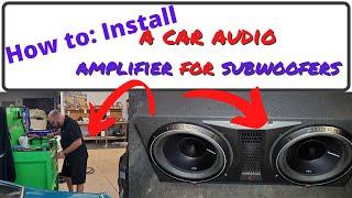 How to install a car amplifier and subwoofer. 2020