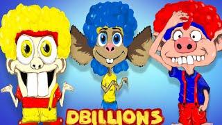 Elephant Artist Paints Cha-Cha, Boom-Boom, Chicky and Lya-Lya | D Billions Kids Songs