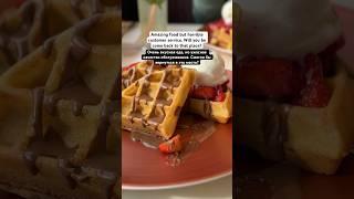 Ресторан, restaurant, waffles with Nutella.