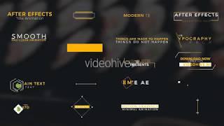 20 Title Animation Free After Effects Template