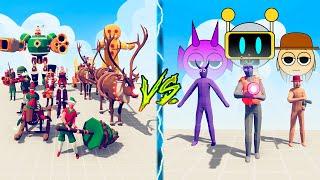 HOLIDAY FACTION vs SPRUNKI INCREDIBOX - Totally Accurate Battle Simulator TABS