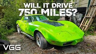 Will This Corvette RUN AND DRIVE 750 Miles? Forgotten For 20 Years! Roadworthy Rescue?