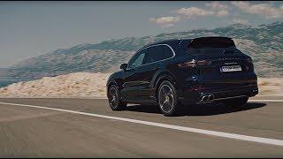 The new Porsche Cayenne Turbo in motion.