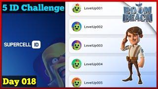 5 ID Challenge - Starting Over Boom Beach Gameplay | Goalie Boom Beach | Day 018