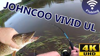 Johncoo Vivid UL with Tsurinoya Falcon reel testing in Nemunas (4K UHD)