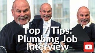 Top 7 Plumbing Job Interview Tips | Plumbing Career | The Expert Plumber