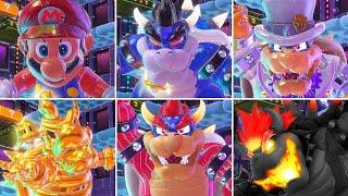 Super Mario 3D World - All Bowser Boss Fights